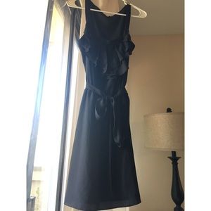 Black chiffon dress